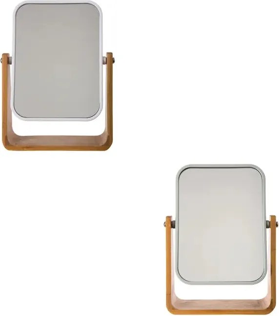 Огледало за баня 5five Natureo, Въртящо - Бял