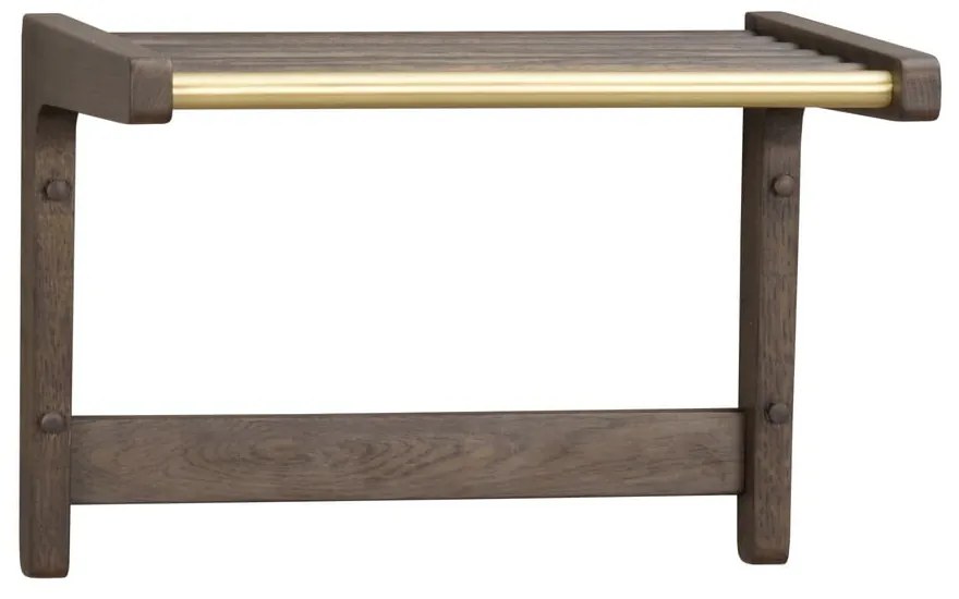 Тъмнокафява дъбова закачалка за стена Inverness - Rowico