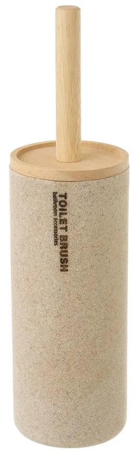 Бежова полирезинова четка за тоалетна - Casa Selección