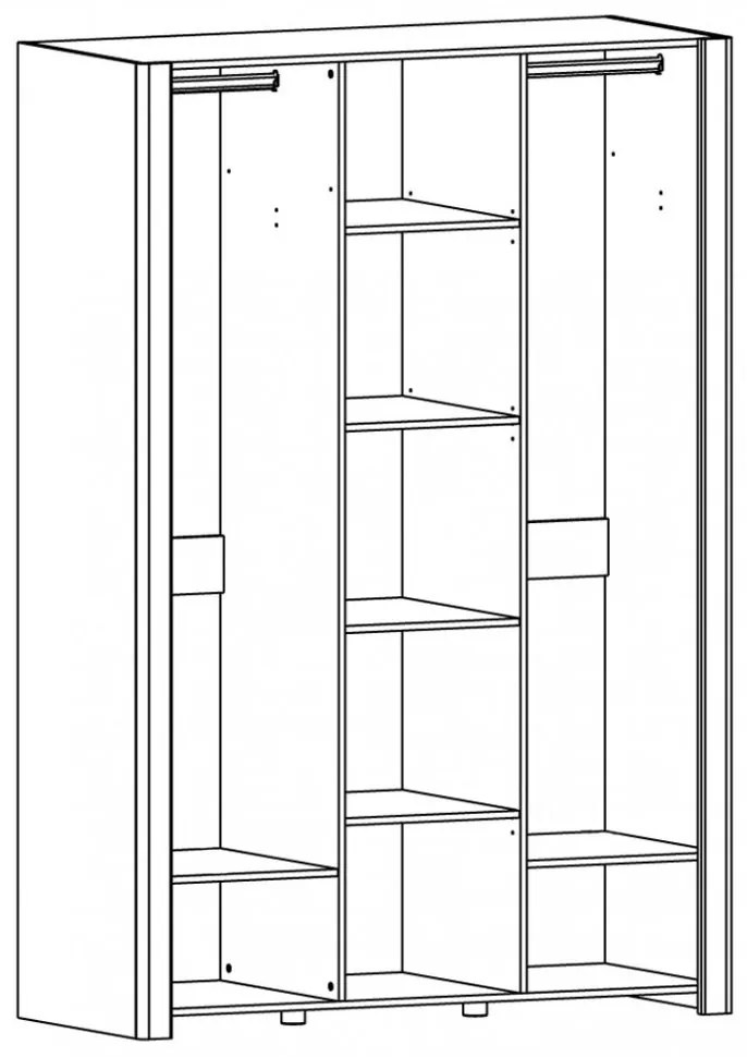 Гардероб Olavo 3-врата