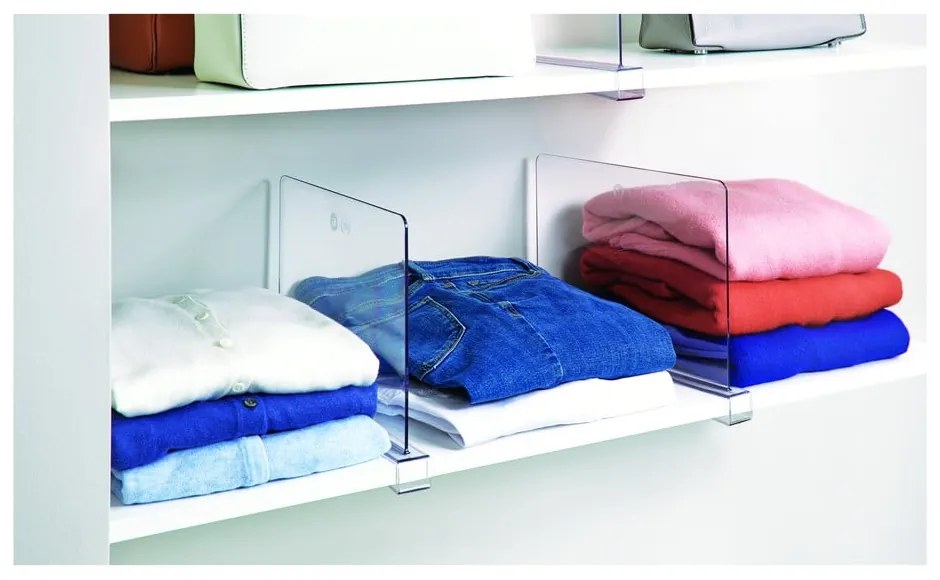 Прозрачен разделител за рафтове iDesign The Home Edit, дължина 30,9 cm - iDesign/The Home Edit