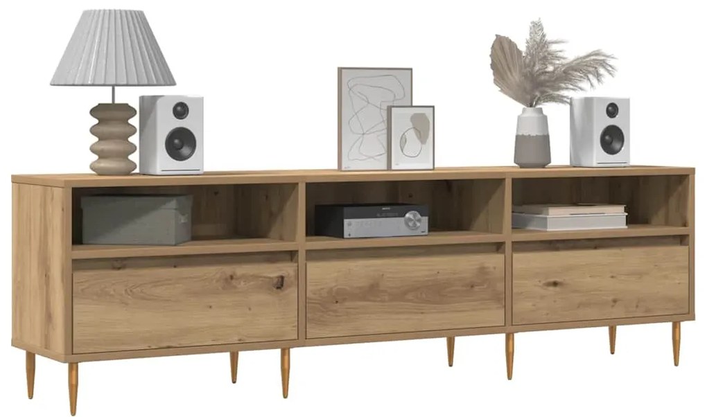 857186 vidaXL ТВ шкаф Artisan Oak 150x30x44,5 cm Инженерна дървесина