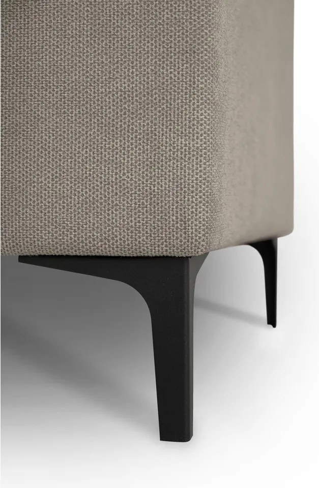 Светлокафяв шенилов ъглов диван (десен ъгъл/U форма) Fabian – Scandic