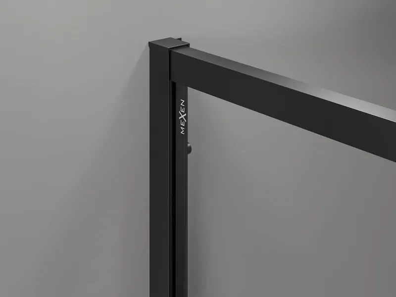 Mexen Exo-S плъзгаща се душ кабина 120 x 90 см, прозрачна, черна - 8151-120-090-70-00