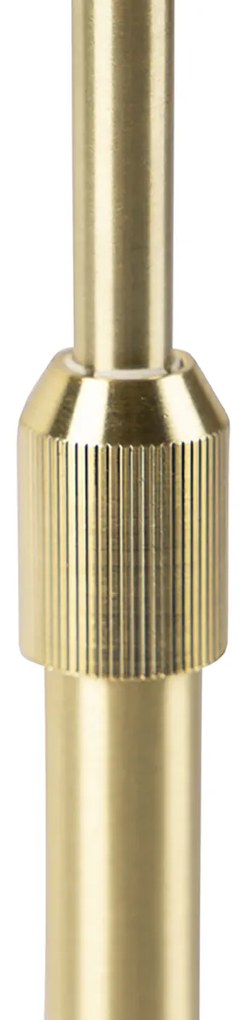 Настолна лампа златиста регулируема с абажур светлокафяв 35 см - Parte