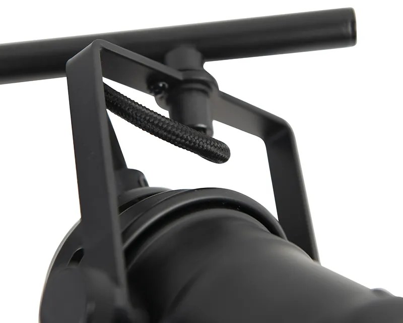 Индустриален прожектор черен 2-светлина с капаци - Movie