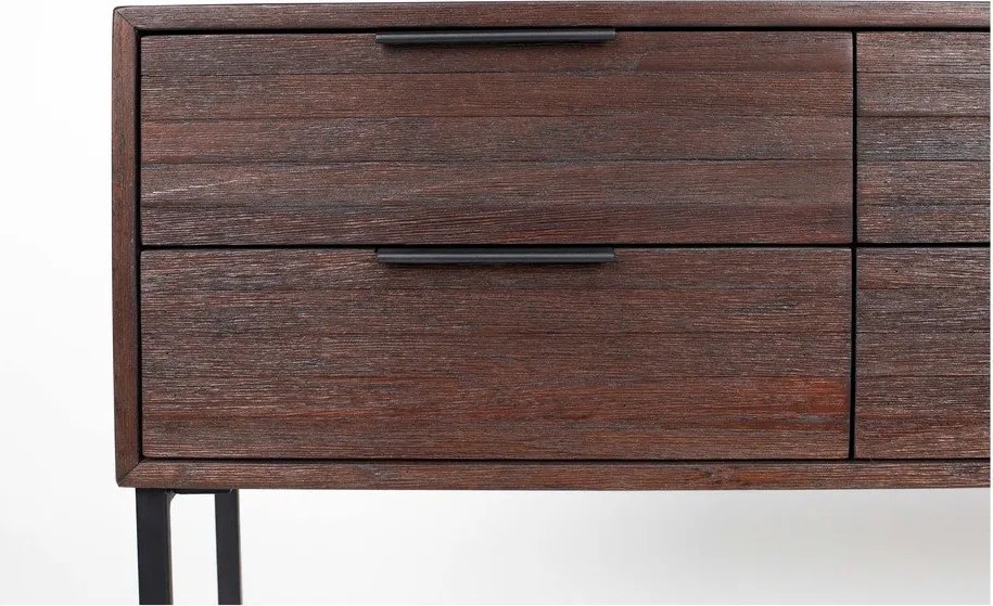 Тъмнокафяв скрин от масивно тиково дърво Webster – White Label