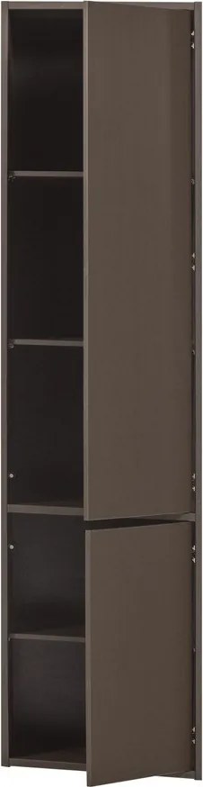 Тъмнокафяв модулен шкаф от масивен бор 55x215 cm Meggy – WOOOD