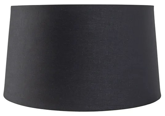 Черен памучен абажур със златен интериор 40/35/22