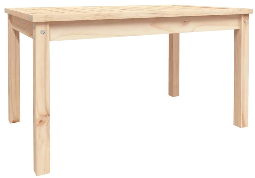 824113 vidaXL Градинска маса, 82,5x50,5x45 см, борово дърво масив