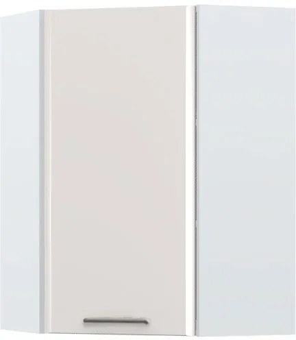 Висящ ъглов шкаф Modena V9-UG-1K-White - Gray light