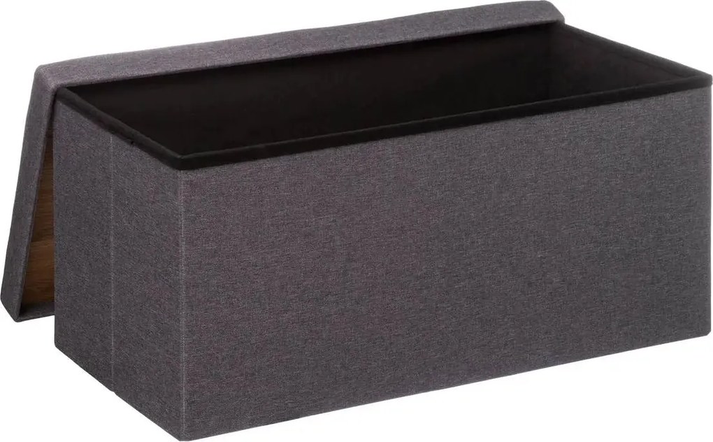 Двоен сгъваем пуф 5five Mix & Modul, 76 cm - Черен