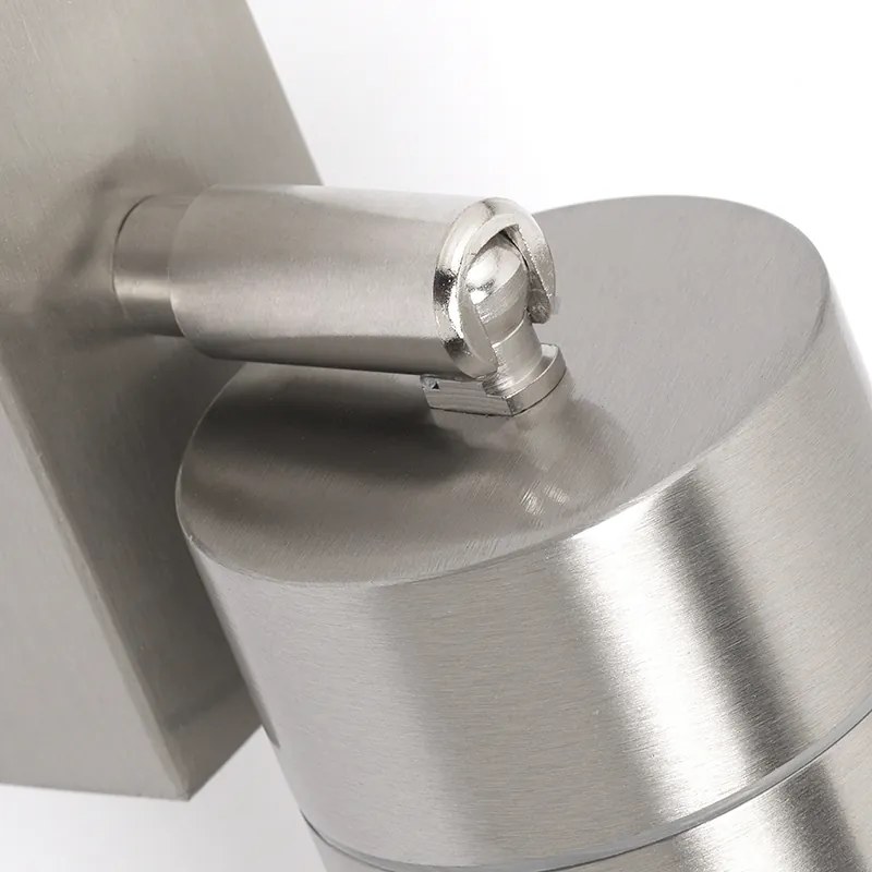 Външна стенна лампа стомана IP44 Въртяща се и наклоняваща се - Solo