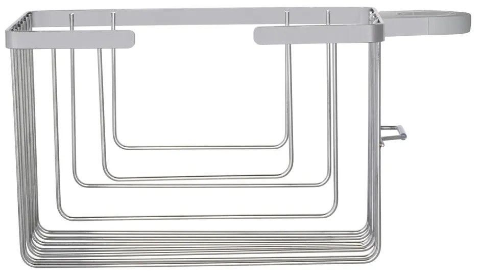 Рафт за баня без пробиване от неръждаема стомана в блестящо сребрист цвят Valognes – Wenko