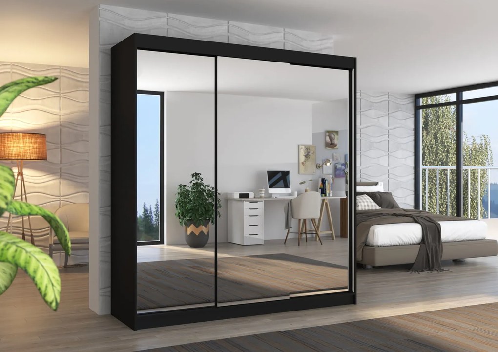 Гардероб Poros 200 Sliding-Black