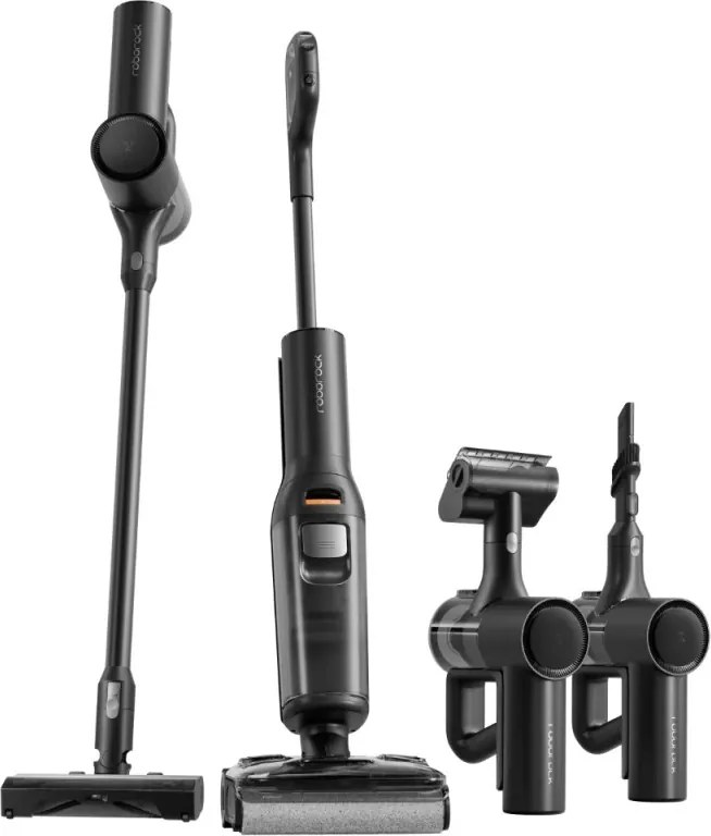 Вертикална прахосмукачка Roborock F25 ACE Combo, 269W, 25000 Pa, 560 мл, 4 степени, Самопочистване, Автономия до 60 мин, Черен