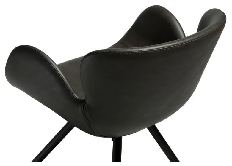 Сив тапициран трапезен стол с подлакътници Gaia – DAN-FORM Denmark