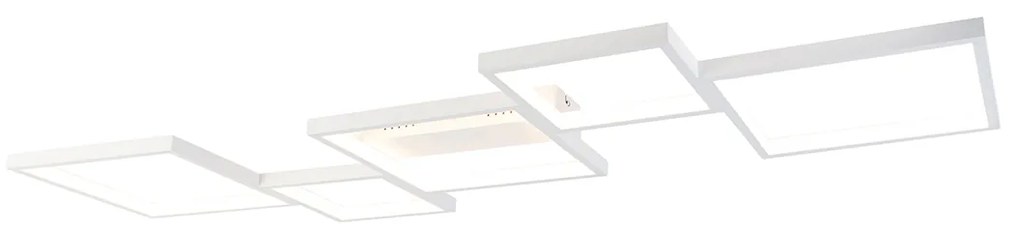 Таванна лампа бяла с LED 3-степенен димер 5-светлина - Lejo
