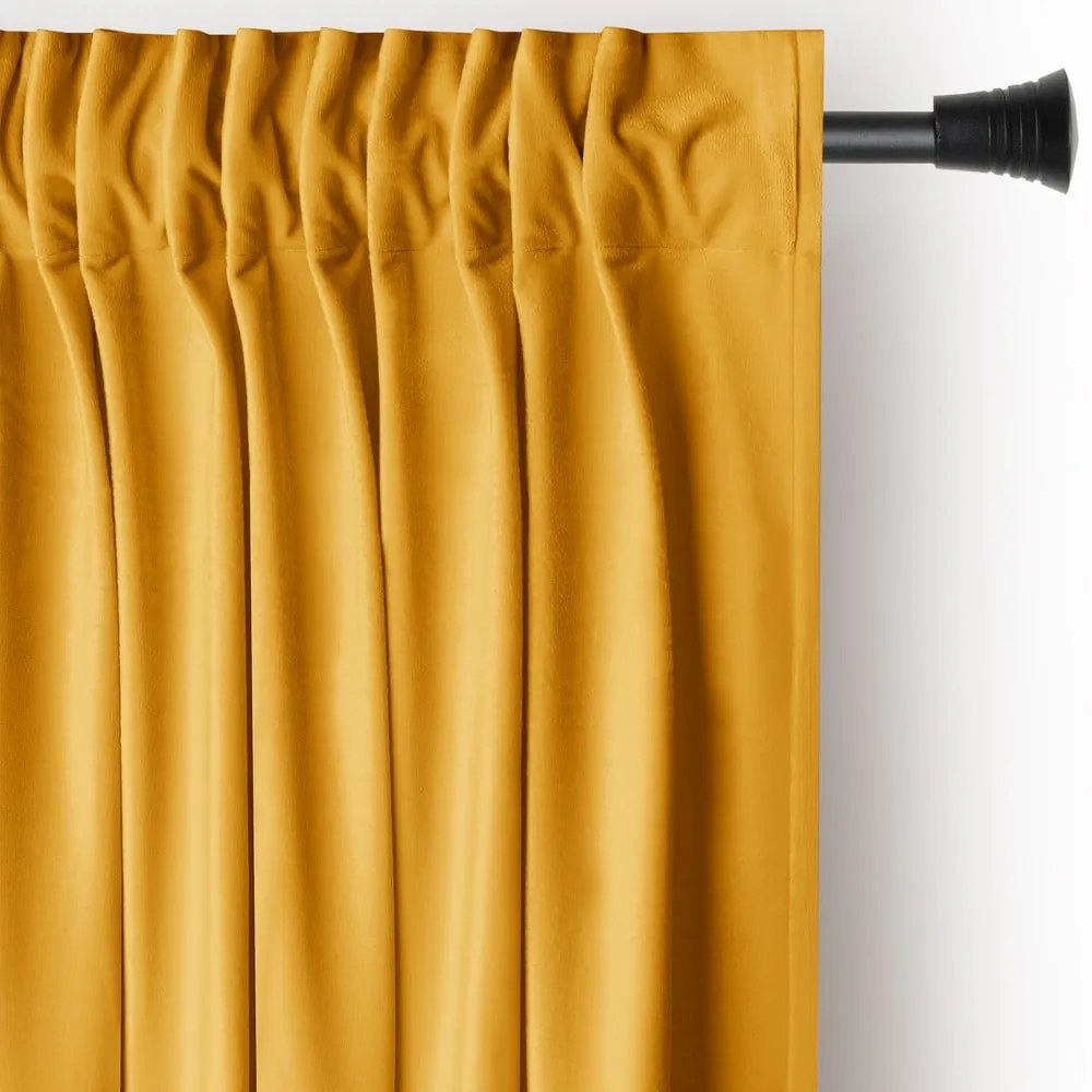 Жълто dimout перде 140x245 cm Pleat – Restilo