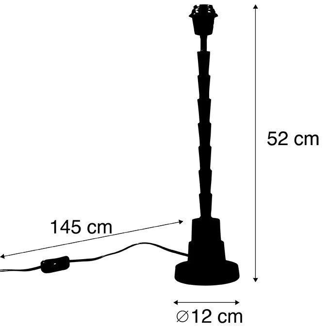 Арт Деко настолна лампа бронз без абажур - Pisos