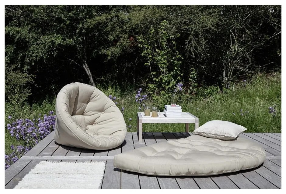 Design OUT™ Nido бял външен фотьойл Out Niddo - Karup Design