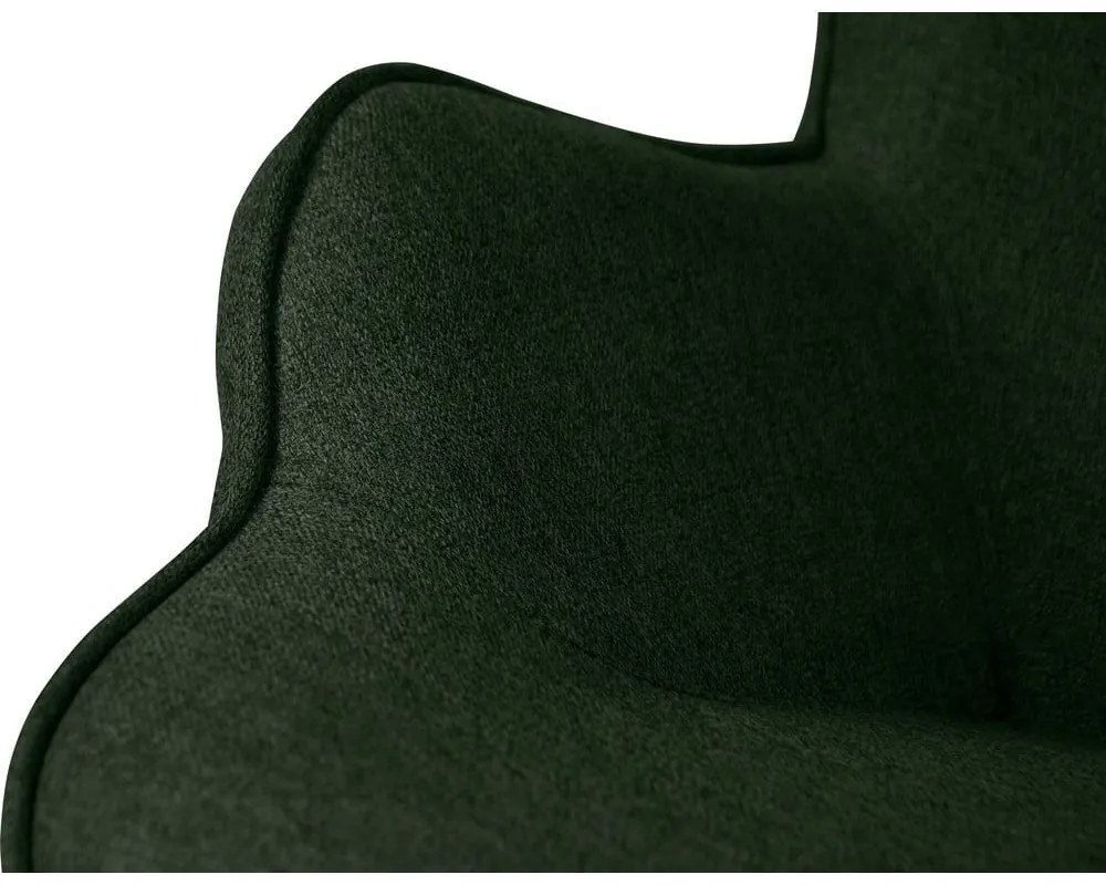 Тъмнозелен фотьойл с табуретка Niko – Ropez