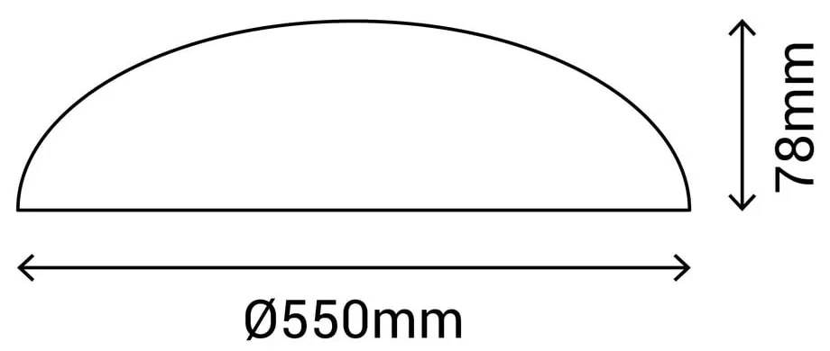 Бяла лампа за таван , ø 55 cm Färg - SULION