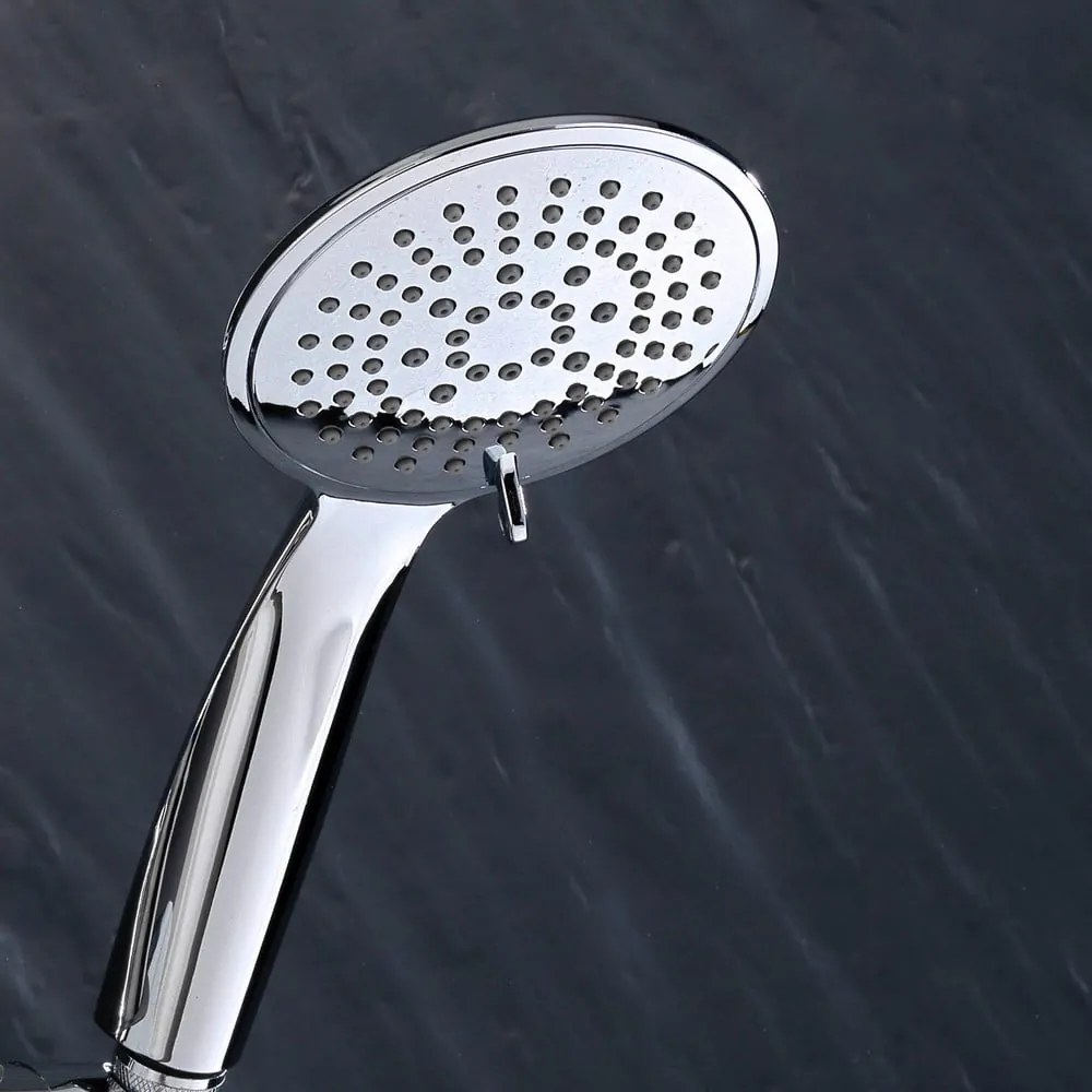 Пластмасов душ комплект от в матово сребрист цвят с ръчен душ 70 cm Hydro – douceur d'intérieur