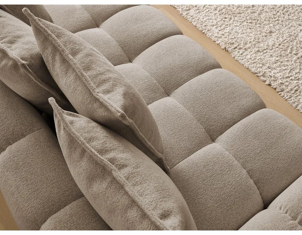 Кафяво-сив шенилов диван 278 cm Everest – Bobochic Paris