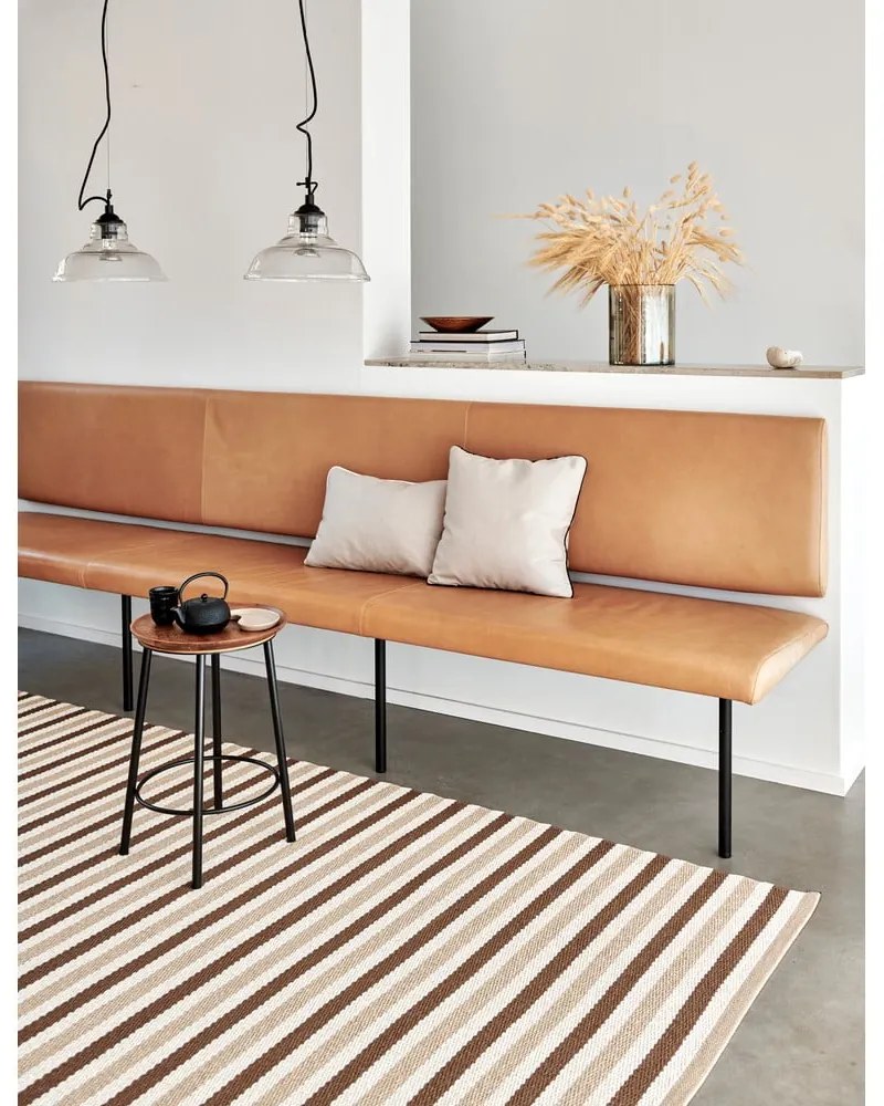 Бежов килим за открито и закрито 70x120 cm Teo Brown – Pappelina