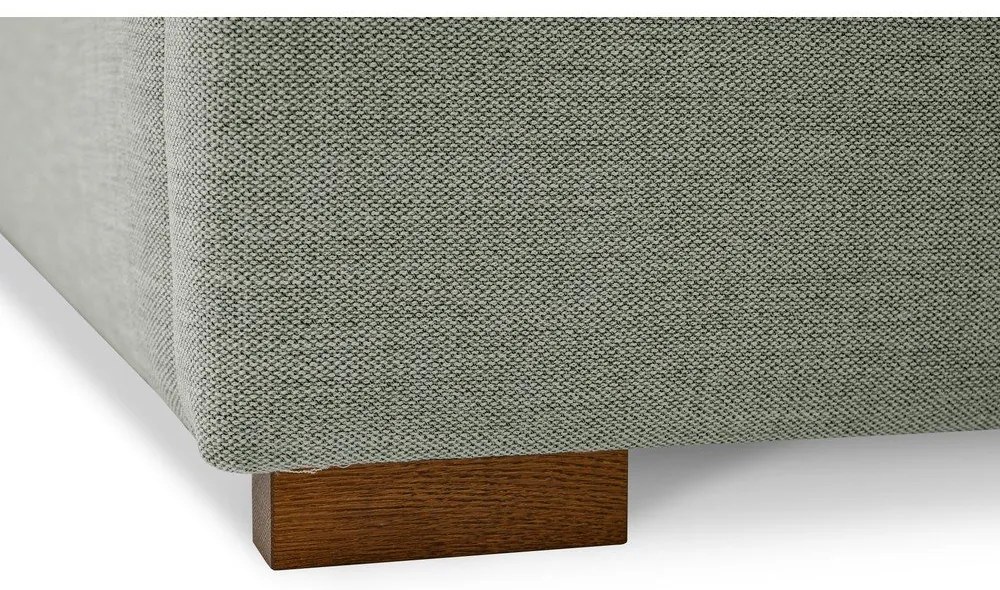 Сиво тапицирано двойно легло с включена подматрачна рамка 160x200 cm Dreamer – Scandic