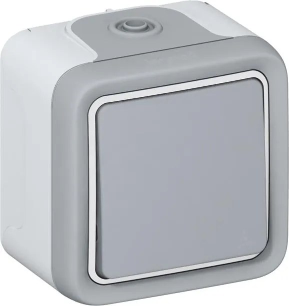 Legrand Кръстат ключ IP55 открит монтаж цвят Сив Plexo  - 069716
