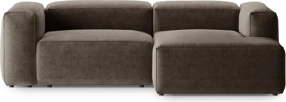 Кафяв ъглов диван (десен ъгъл) Bergamo – Cosmopolitan Design