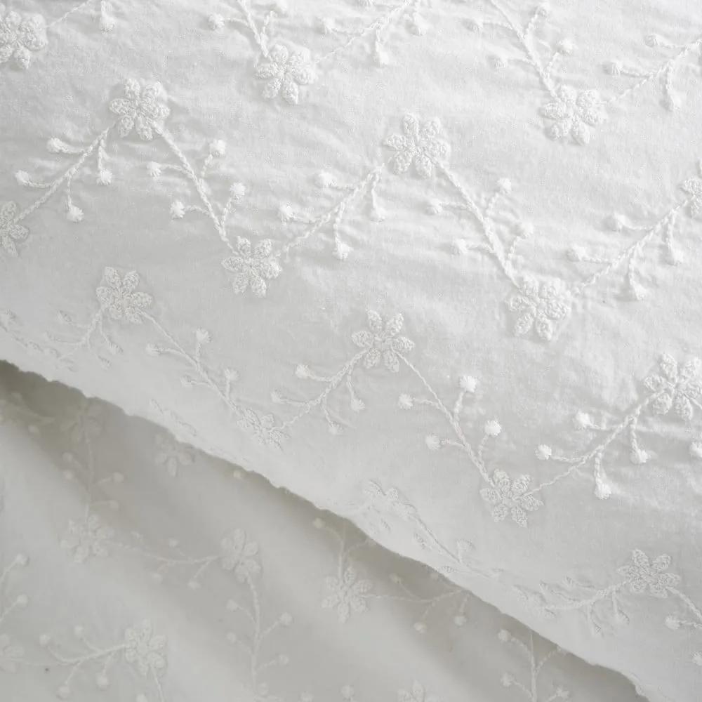 Бяло памучно единично спално бельо 135x200 cm - Bianca
