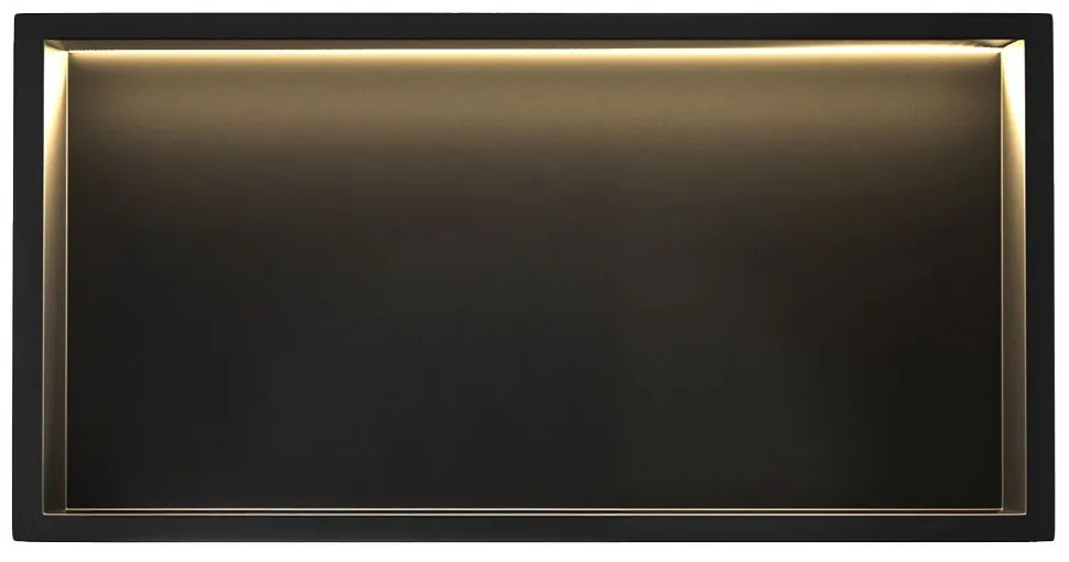 Вграден рафт за баня  LED 30x60 black