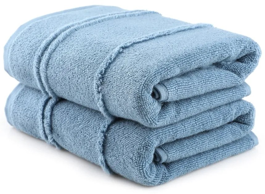 Сини кърпи в комплект от 2 бр. от тери 50x90 cm Arden – Foutastic