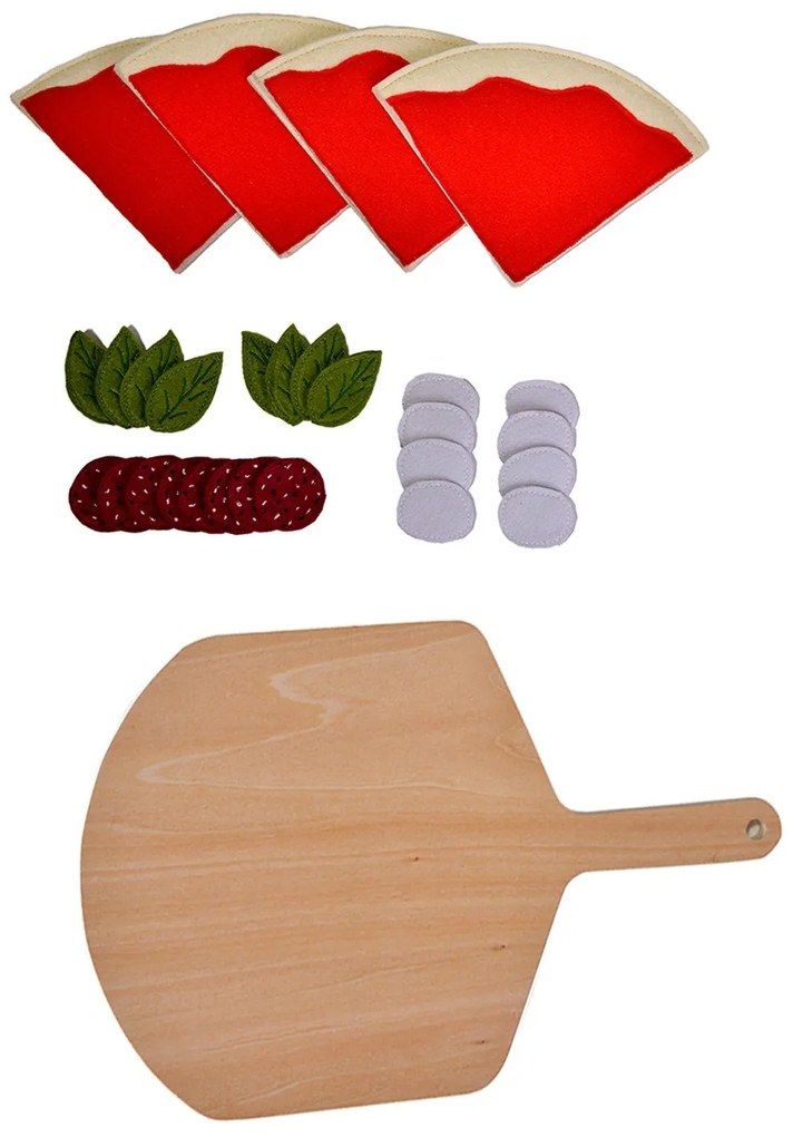 Classic world  -  Дървен кухненски комплект - Пица с дъска за рязане