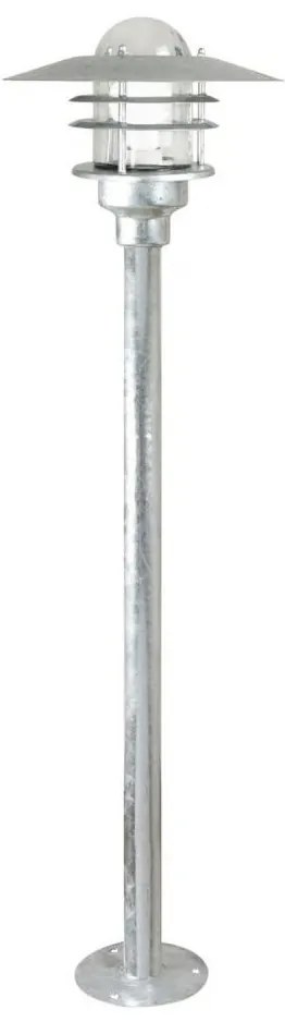 Nordlux - Външна лампа AGGER 1xE27/60W/230V IP54 сребриста