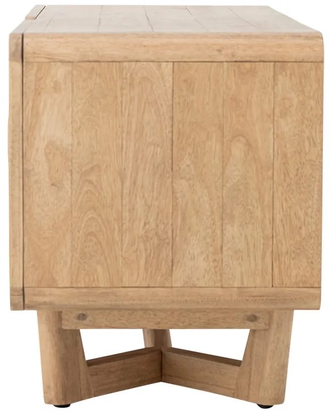 Скрин от масивно каучуково дърво в естествен цвят 120x55x45 cm Serrone – Bloomingville