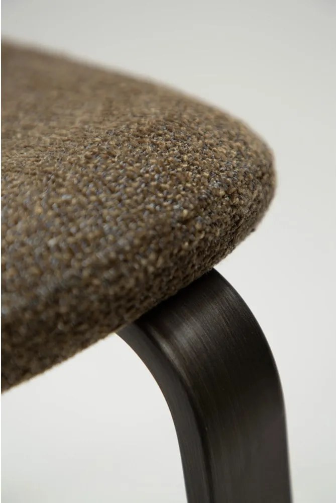 Тапициран трапезен стол в цвят каки Heap – DAN-FORM Denmark