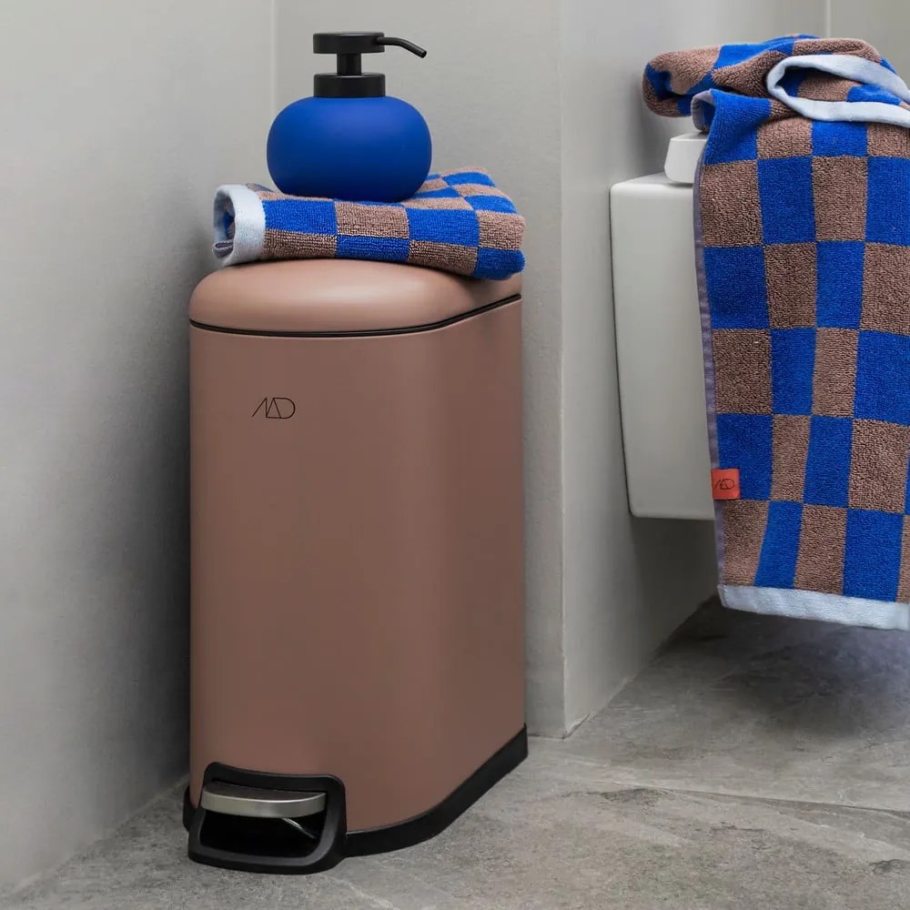 Синьо-кафява кърпа от органичен памук 50x90 cm Retro - Mette Ditmer Denmark