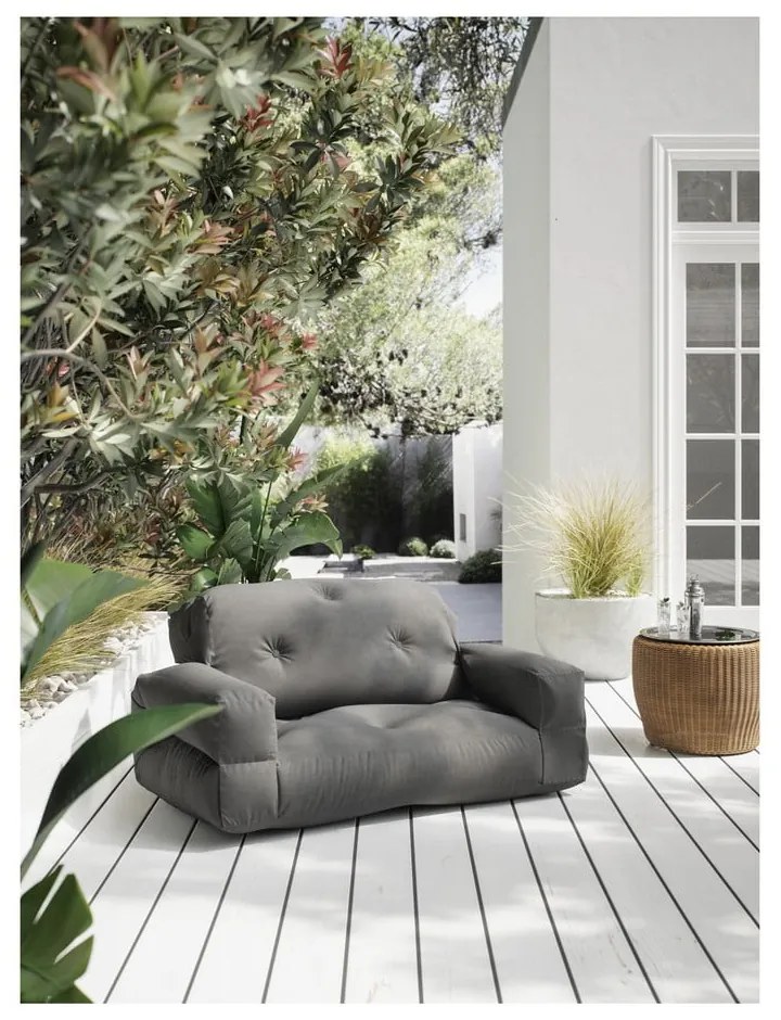 Design OUT™ Hippo тъмно сив външен фотьойл Out Hippo - Karup Design