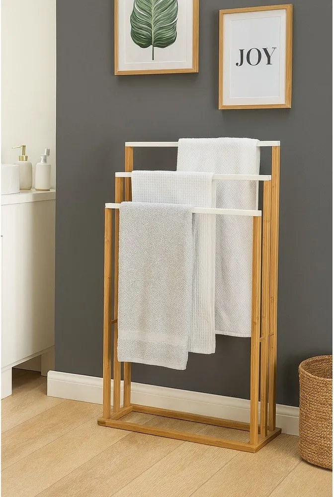 Бамбукова стойка за кърпи в естествен цвят Nivo – Bonami Essentials