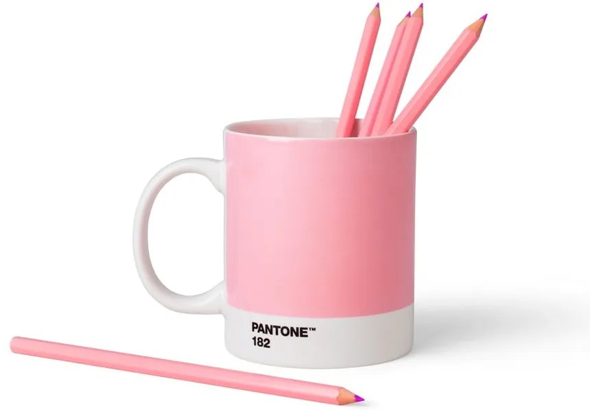 Розова керамична чаша 375 ml Light Pink 182 - Pantone