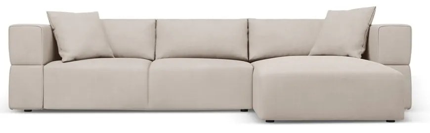 Бежов ъглов диван, десен ъгъл Esther – Milo Casa