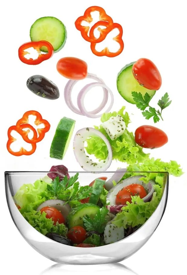 Двойна стъклена купа за сервиране, 500 ml - Vialli Design