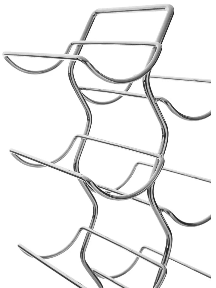 Метален стелаж за вино в сребристо, брой бутилки 12 Jaxen – Premier Housewares
