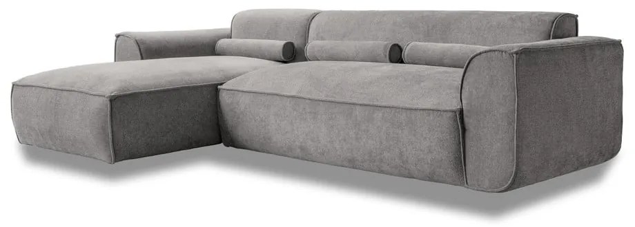 Светлосив ъглов диван (ляв ъгъл) Flex Felix – Miuform