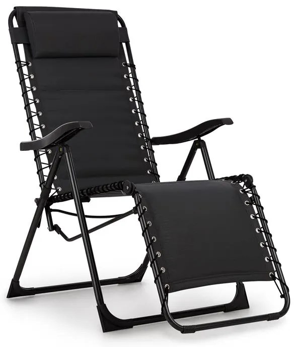 Blumfeldt California Dreaming, шезлонг, тапицерия, стоманена рамка, черен