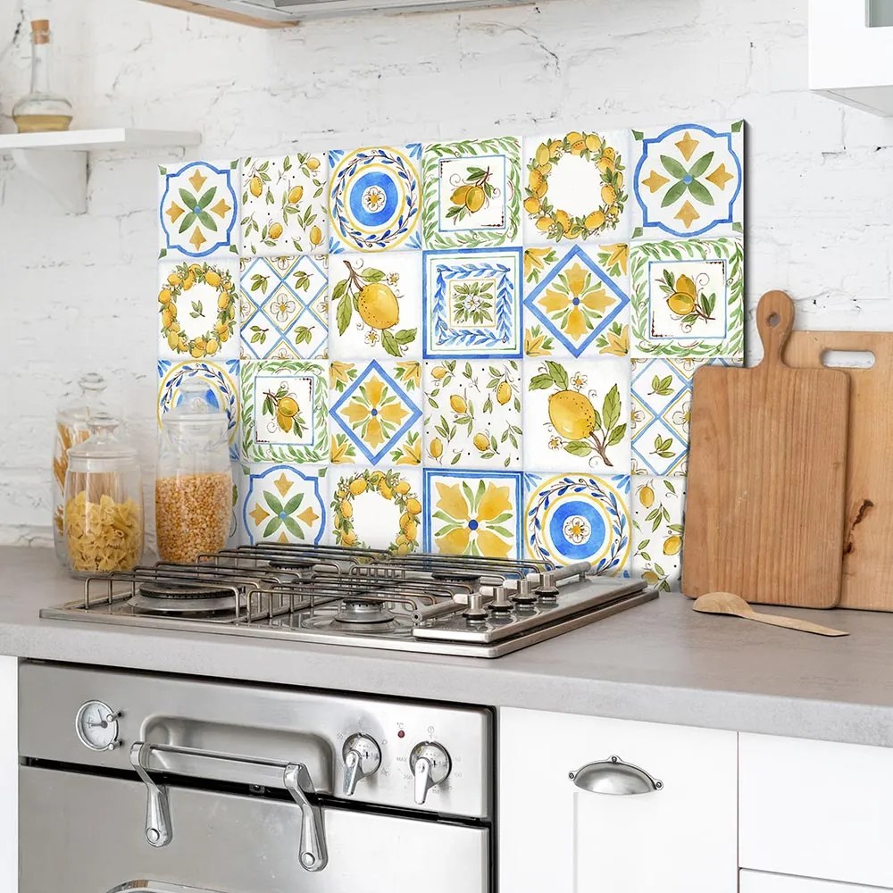 Wall protection Тиганel for kitchen Ango Lemon